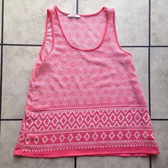 Acemi Geometric Print Flowy Tank Top, Size Small - Picture 3 of 4